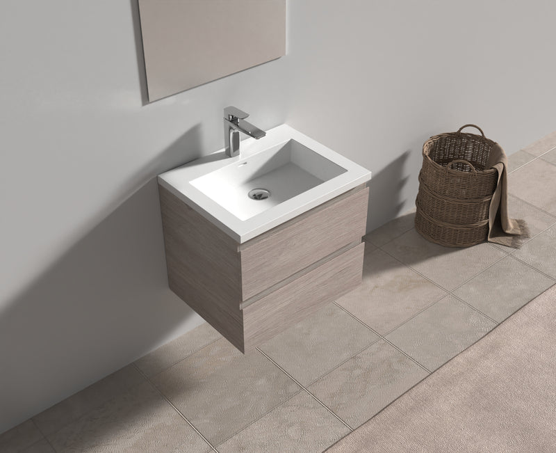 Evos Boutiques 24 in wall mounted vanity double