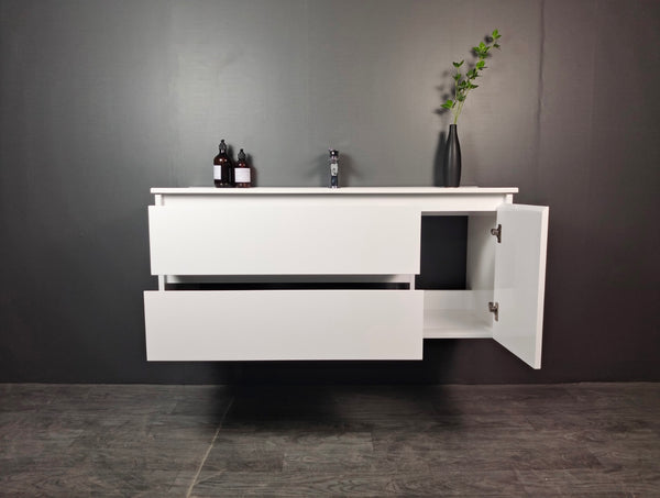 Evos Boutiques 40 in White or Cement grey vanity centered