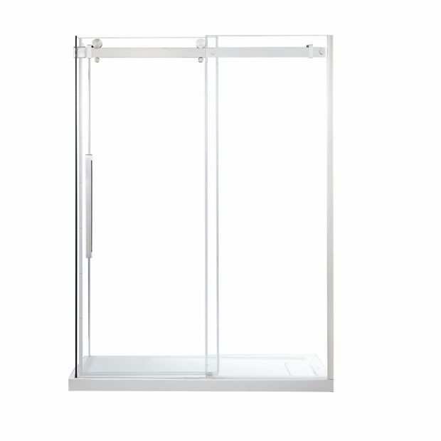 Evos Boutiques chrome 60 x 32 in front panel, side panel and base centered