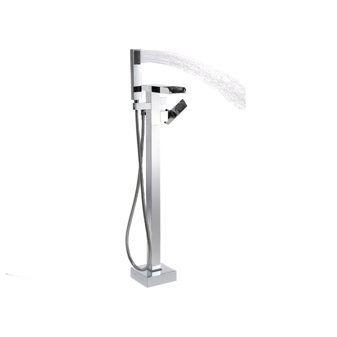 Evos Boutiques freestanding bath faucet side view water