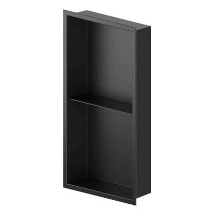 Niche de douche 12x24 en acier inoxydable noir