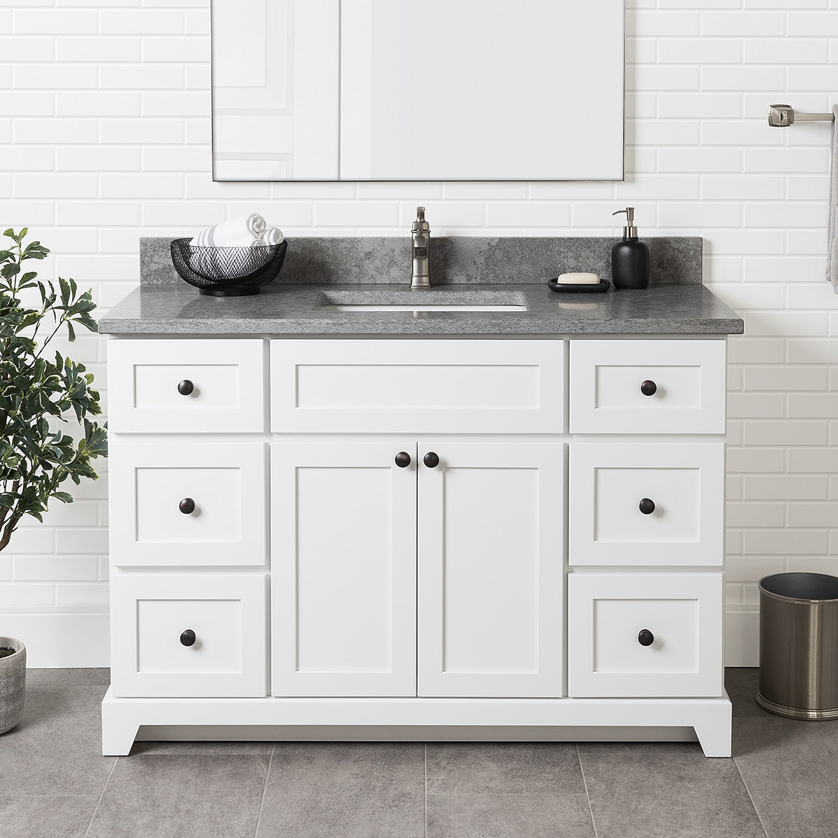 STONEWOOD - 48" White (Modern Shaker)