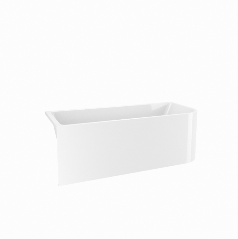 Acrylic Corner Left Bathtub 60x28