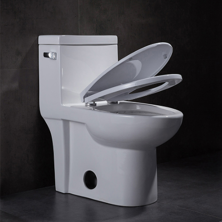 Evos boutiques white toilet open seat