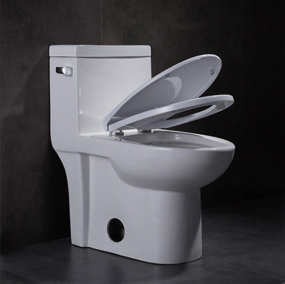 Evos boutiques white toilet open seat