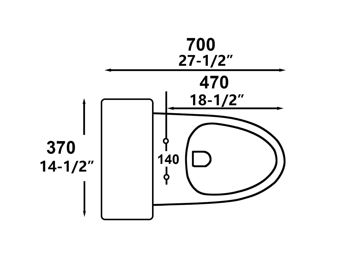 Cantley one-piece toilet