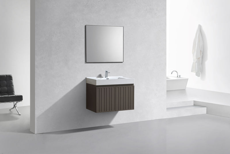 Evos Boutiques 32 in modern trend vanity side view