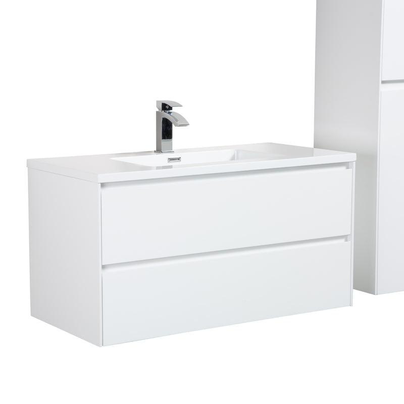 Evos Boutiques 36 in white Marble countertop vanity duplicate 