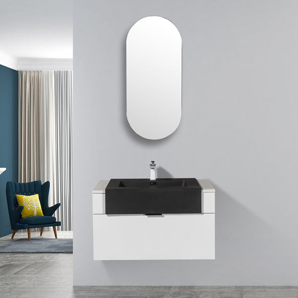 Evos Boutiques 36 in white quartz integrated vanity