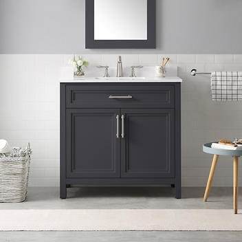 Evos Boutiques 36 x19 in dark charcoal vanity
