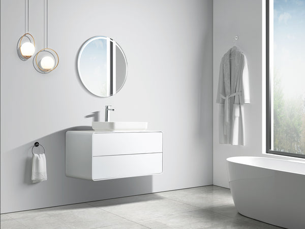 Evos Boutiques 40 in white suspended vanity