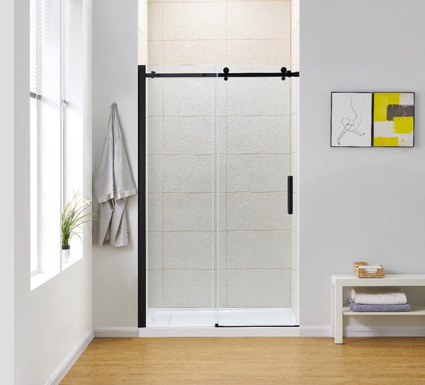 Evos Boutiques 48 in black finish glass door