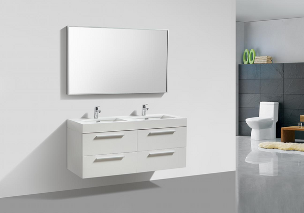 Evos Boutiques 54 in white finished bathroom vanity
