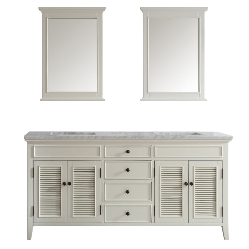 Evos Boutiques 60 in antique white vanity no backgroound