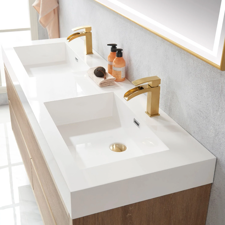Evos Boutiques 60 in double sink vanity sink