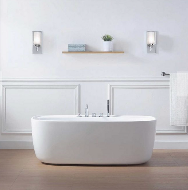 Evos Boutiques 60 in freestanding tub and mounting faucet 