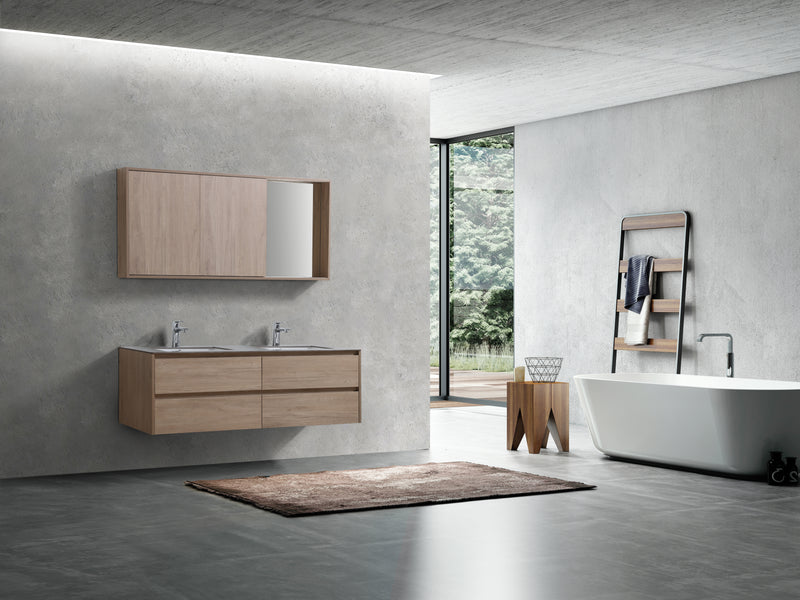 Evos Boutiques 60 in oak and grey countertop