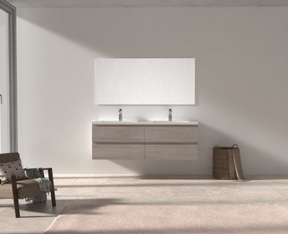 Evos Boutiques 60 in oak colour vanity drawers open
