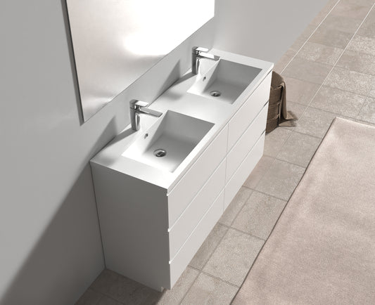 Evos Boutiques 60 in white double vanity