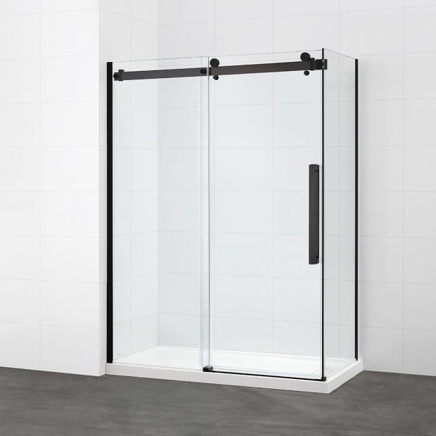 Evos Boutiques 60 x 84 in High Sliding Shower Door  side