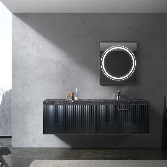 Evos Boutiques 63 in black wall mounted vanity  