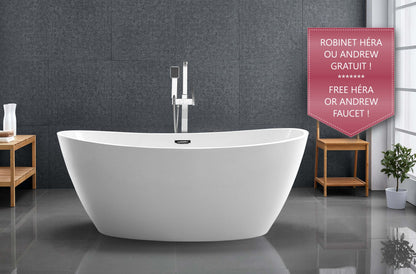 Evos Boutiques 63 in sleek freestanding tub 