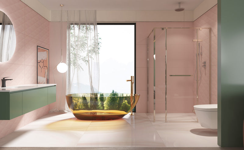 Evos Boutiques 65 in dark green bathroom vanity set