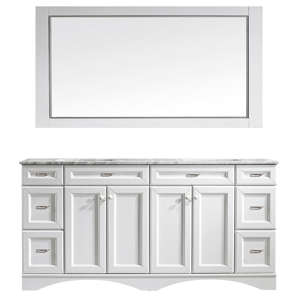 Evos Boutiques 72 en vanité blanche sans fond