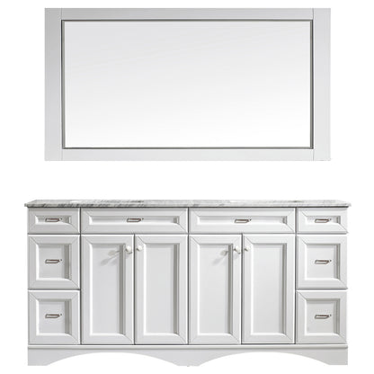 Evos Boutiques 72 en vanité blanche sans fond