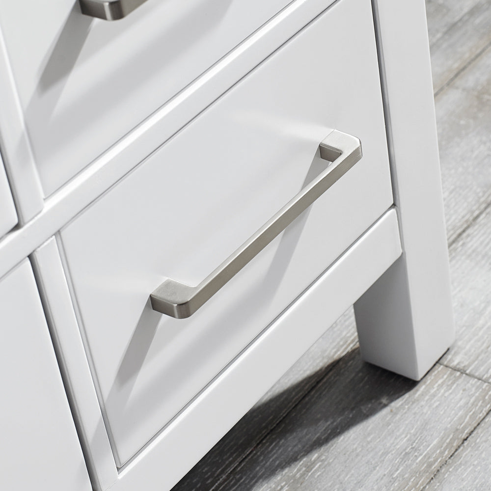 Evos Boutiques 72 in double sink pure white vanity bottom