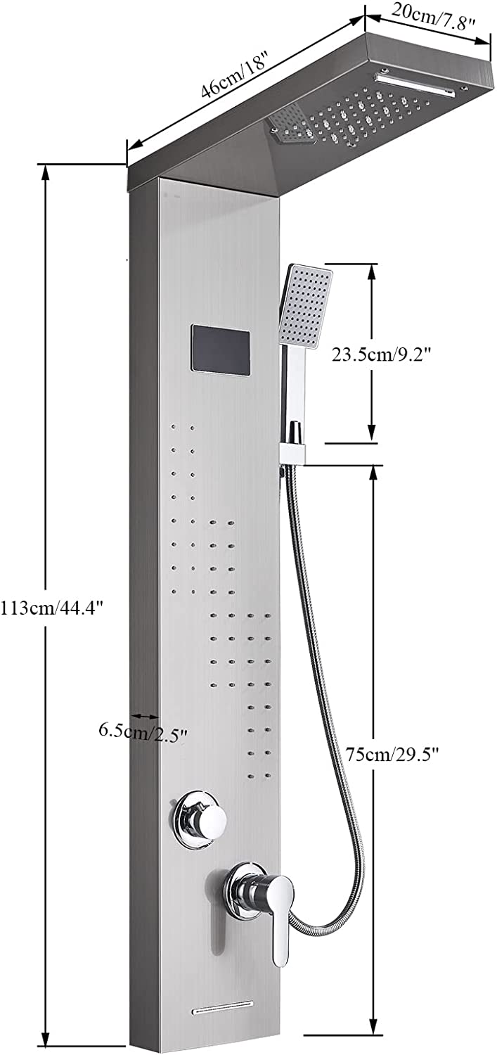 Evos Boutiques 84 in black shower door side panel and base kit shower