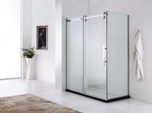 Evos Boutiques Chrome Shower Door, Side Panel and Base right side