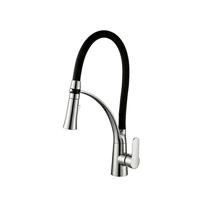 Evos Boutiques Chrome and black kitchen faucet