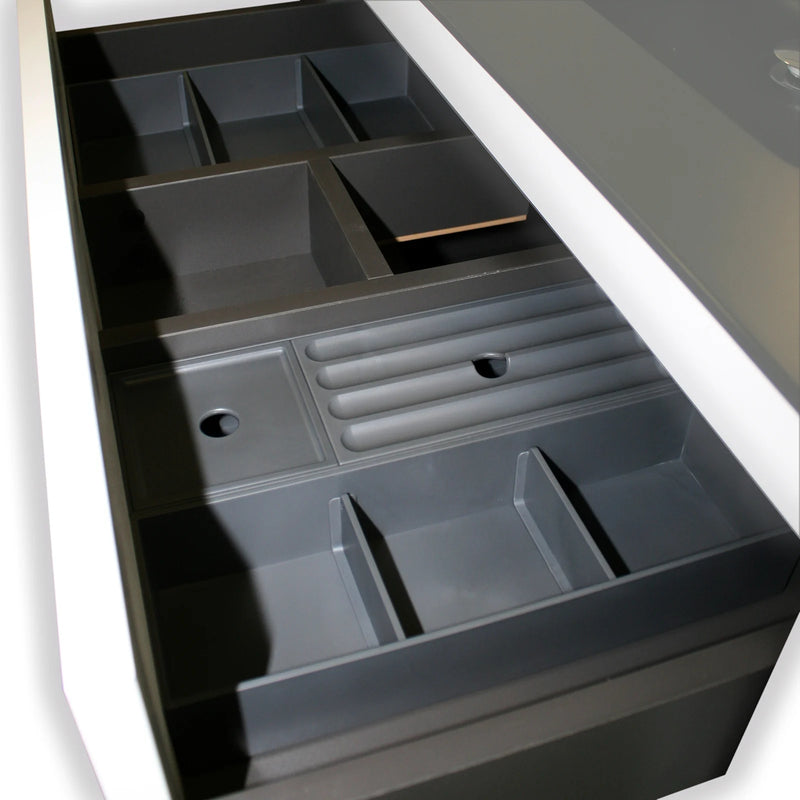 Evos Boutiques T2 grey drawer organizer zoomed in