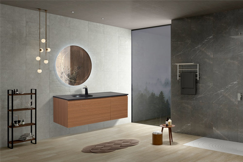 Evos Boutiques 45" graphic texture vanity side view