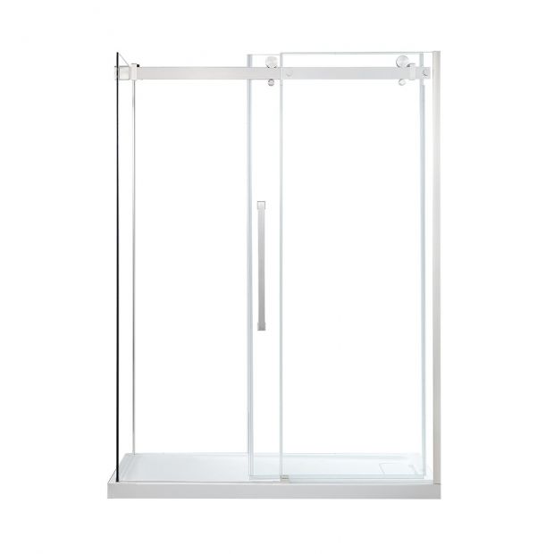 Evos Boutiques chrome 60 x 32 in front panel, side panel and base duplicate