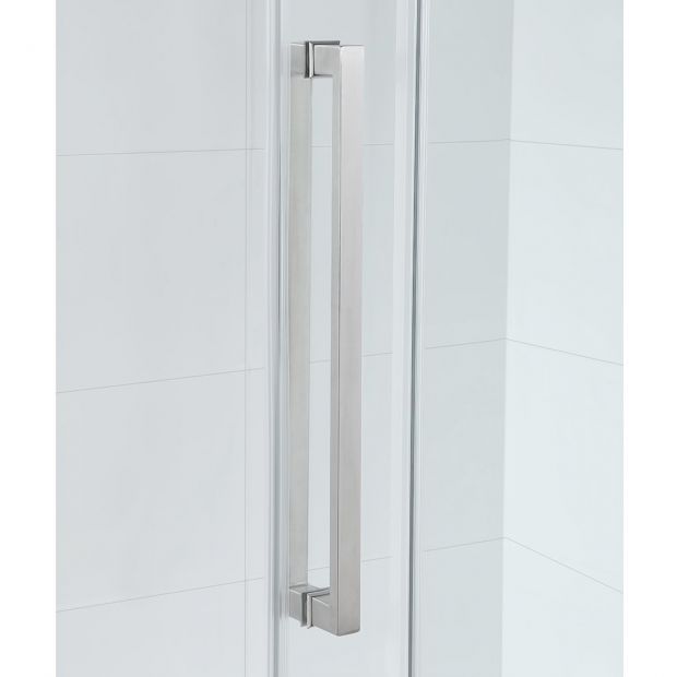 Evos Boutiques chrome 60 x 32 in front panel, side panel and base handle