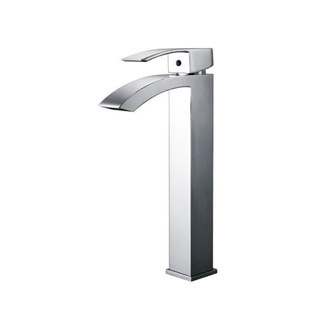 Evos Boutiques chrome brushed faucet staged