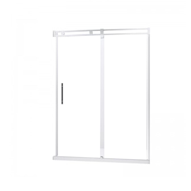 Evos Boutiques chrome shower door staged manual staged