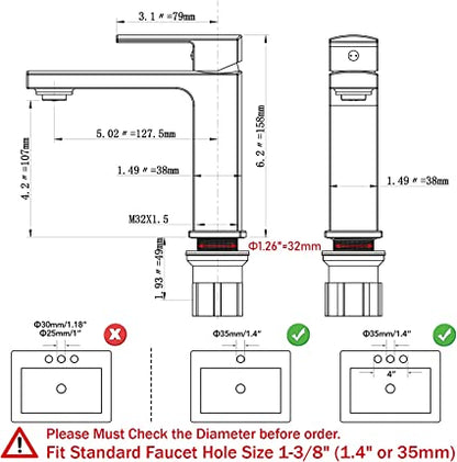 Evos Boutiques dark grey faucet diagram