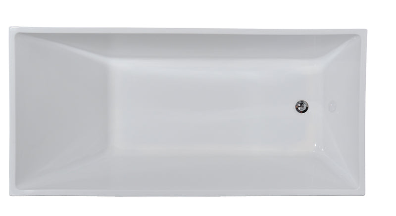 Evos Boutiques rectangular bathtub 67 x 31.5 x 23.5 in