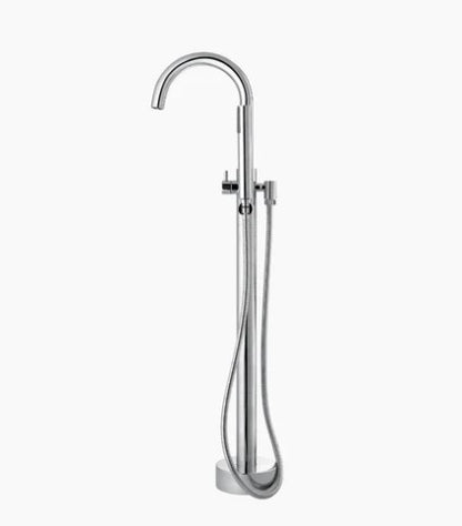 Evos Boutiques rectangular bathtub 67 x 31.5 x 23.5 in chrome faucet