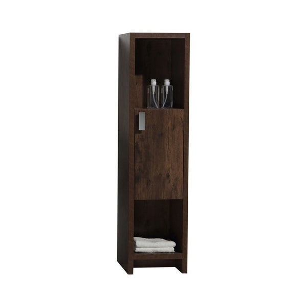 Evos Boutiques side unit with rosewood finish close up