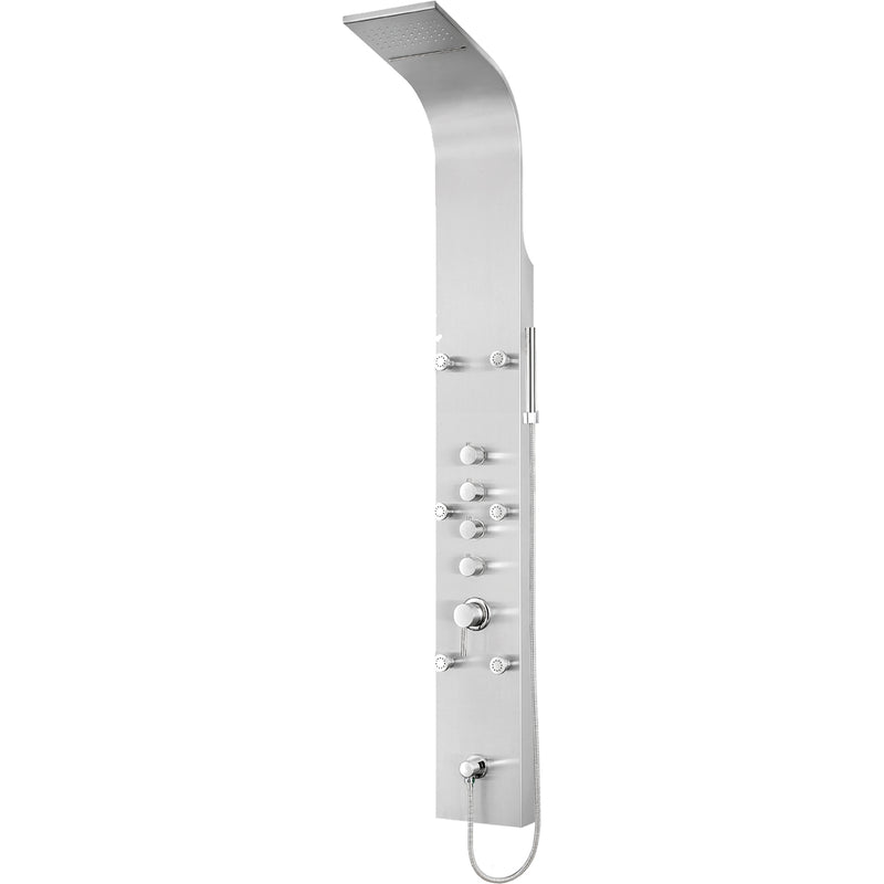 Evos Boutiques stainless shower column 8.7 x 18 x 63 in