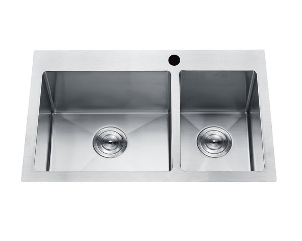 Evos Boutiques stainless steel kitchen sink 33 x 22 x 9 in