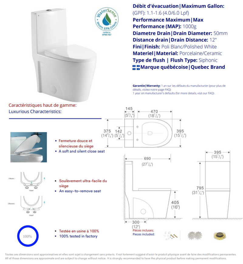 Evos Boutiques toilet diagram