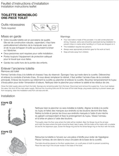 Evos Boutiques toilet instructions