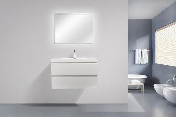 Evos Boutiques white vanity 35 in x 18.7 in x 19.7 in