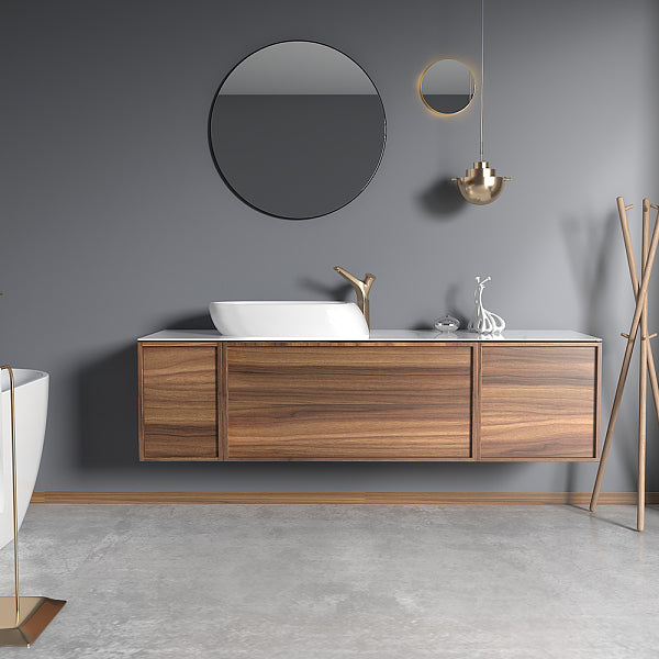 Evos Boutiques wood bathroom vanity 65 x 21 x 18 in
