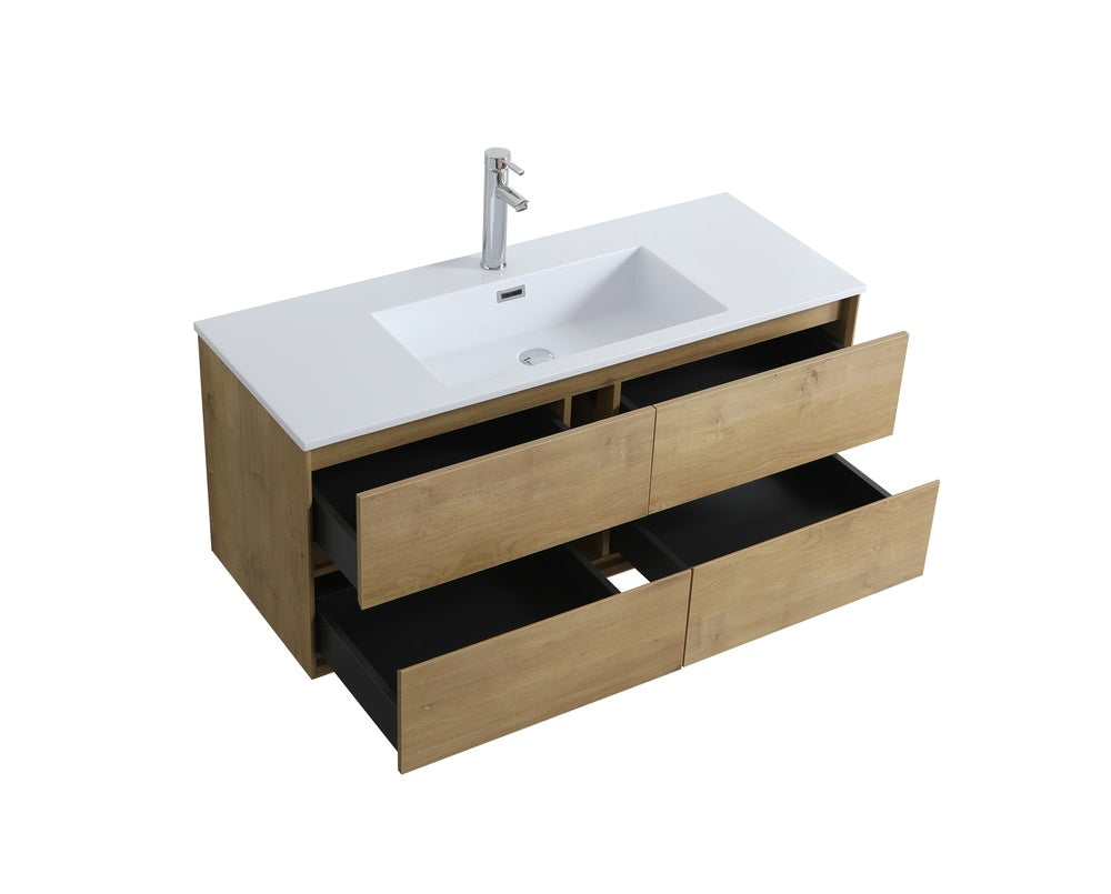 Evos Brand Vanity EXPECT Gold Opened Drawers view
